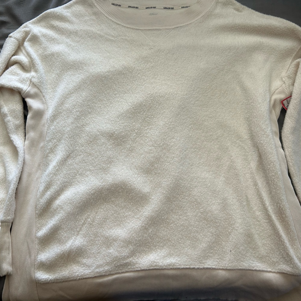 Aerie. size small. super soft cream colored sweatshirt